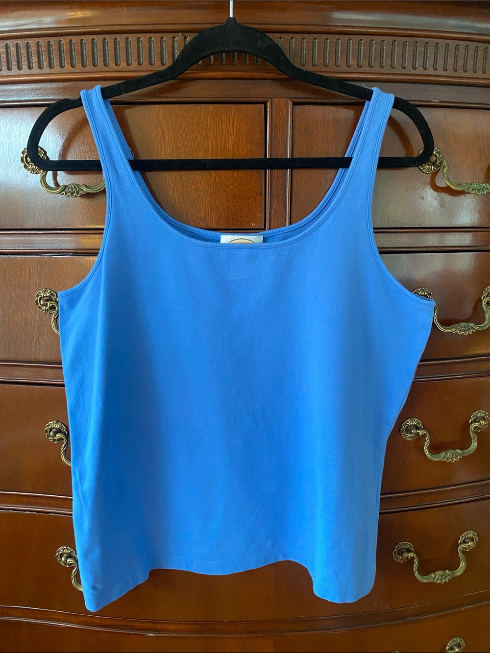 Talbots Bright Blue Scoop Neck Tank Top